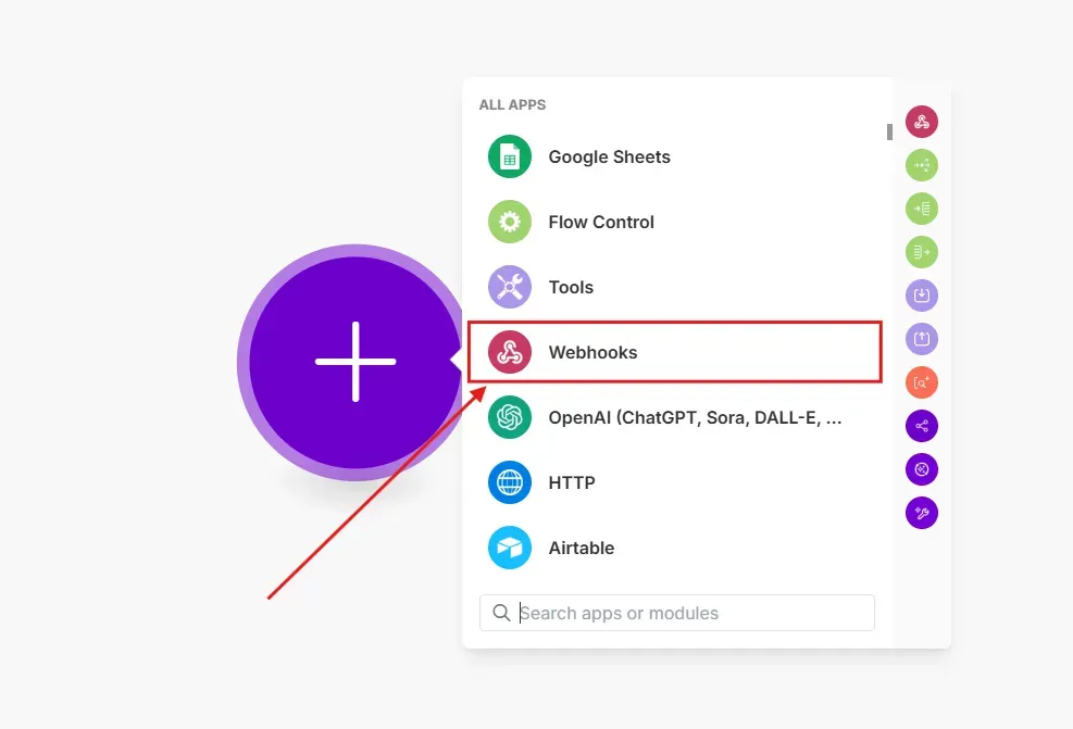 make webhooks